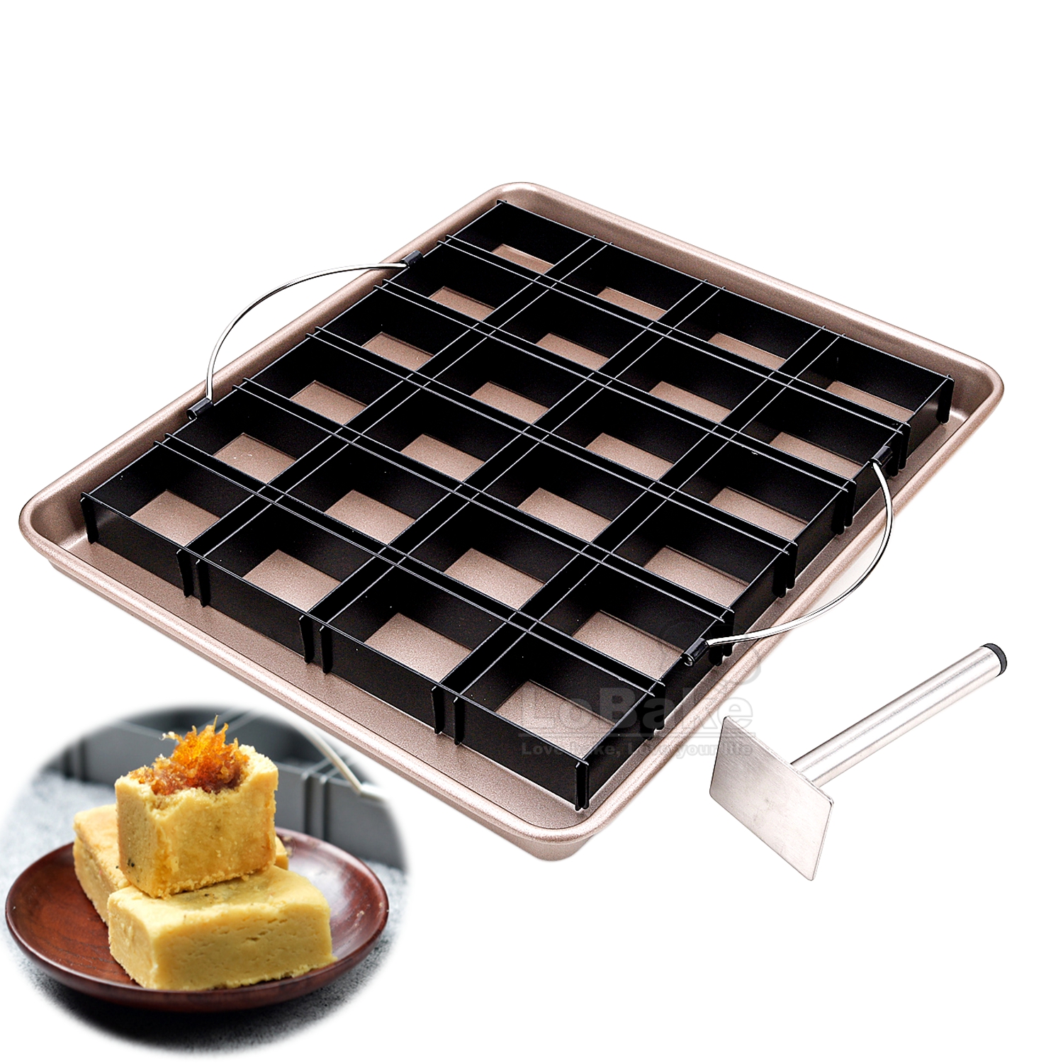 24 Cavities Rectangle Pineappl - Tray Mold Rectangle 评论和价格