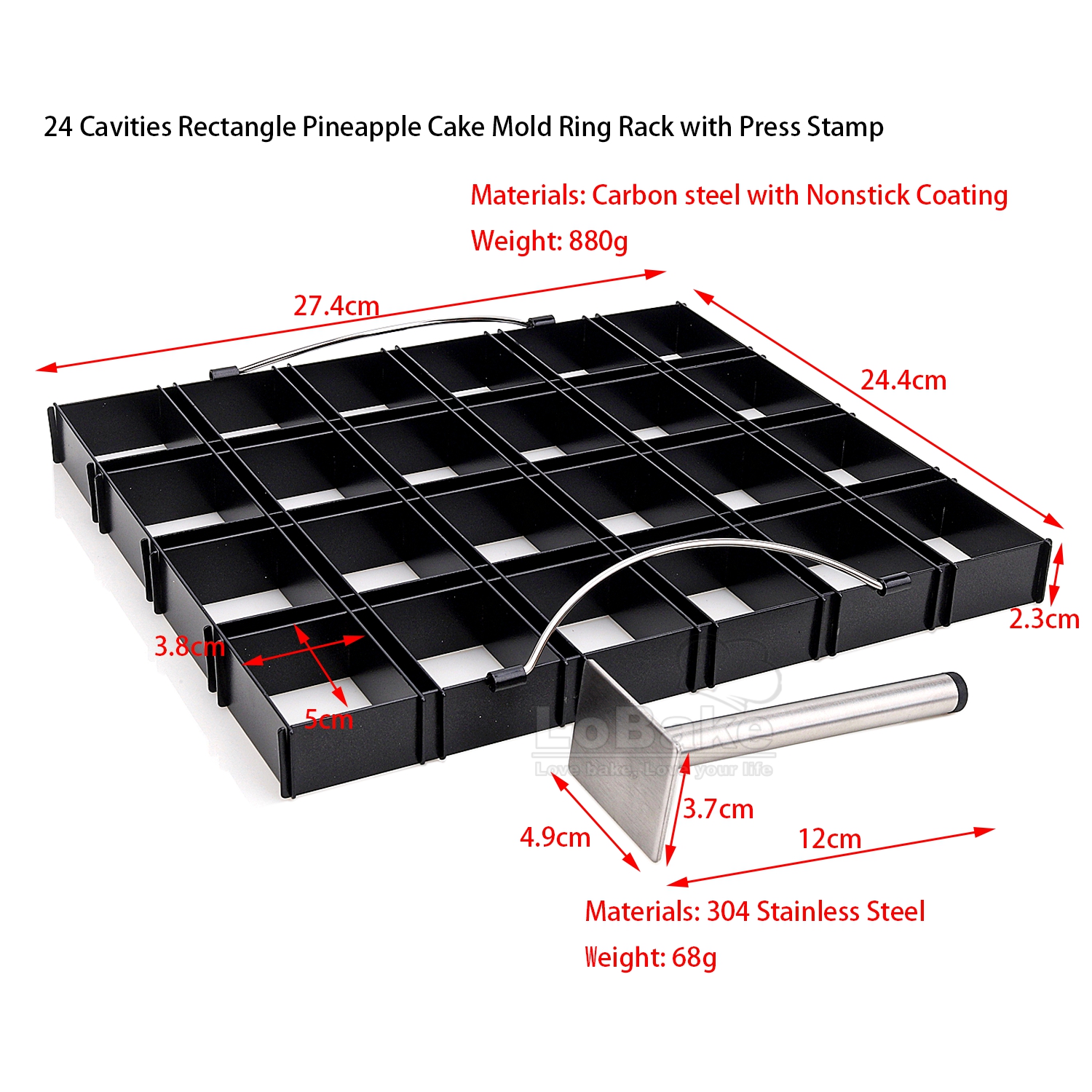 24 Cavities Rectangle Pineappl - Tray Mold Rectangle 评论和价格
